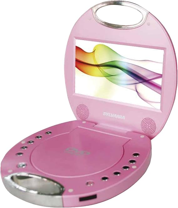 SYLVANIA SDVD7046-PINK 7" Portable DVD Player with Integrated Handle (Pink)