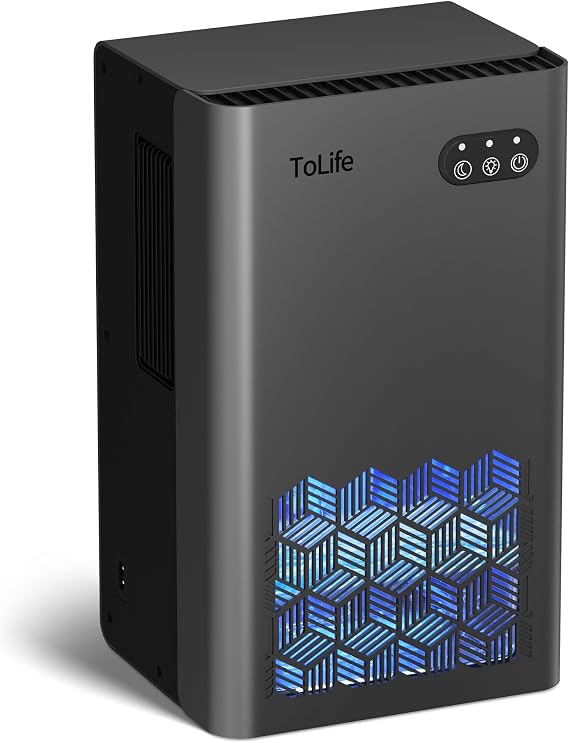 ToLife Dehumidifier for Home 1000 sq.ft 95 oz with Auto Shut-Off, Grey