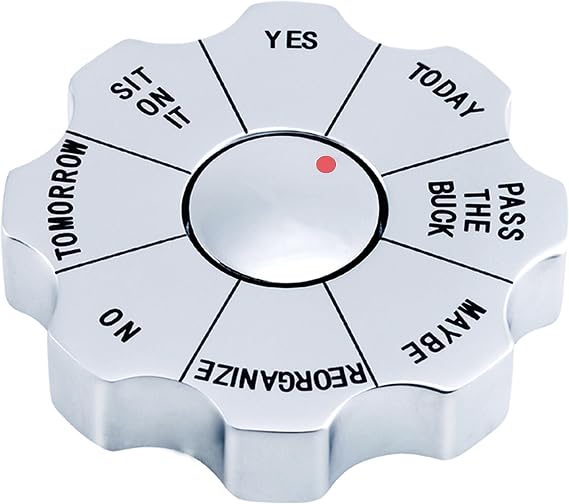 Natico Originals Rotating Decision Maker Paperweight, Fidget Spinner, Executive Gift, Desktop Organizer Trinket (60-2622)