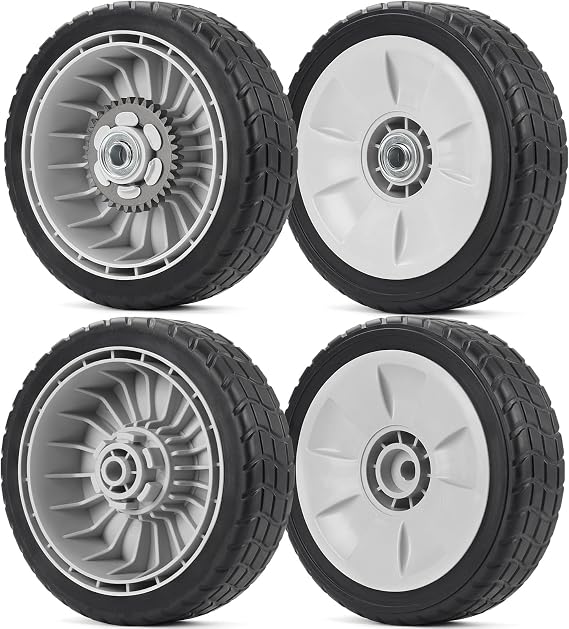 GICOOL 4 Pack HRR216K9VKAA Lawn Mower Wheels for Honda HRR216 HRS216 HRT216