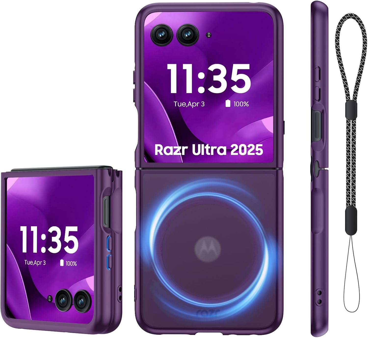 Spugan Motorola Razr Ultra 2025用ケース MagSafe付き フロントスクリーン保護なし
