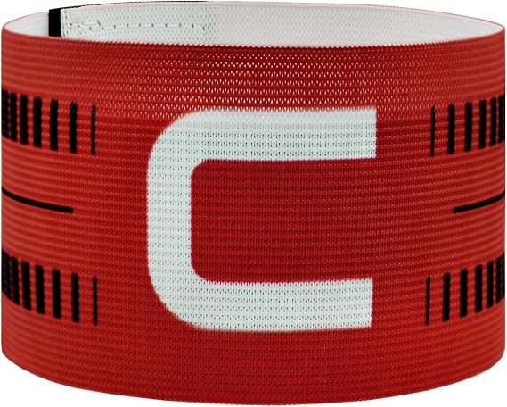 Captain Armband, Unisex C Captain Armbands Soccer Football Player Captain's Arm Bands Sport Team Training for Youth and Adult