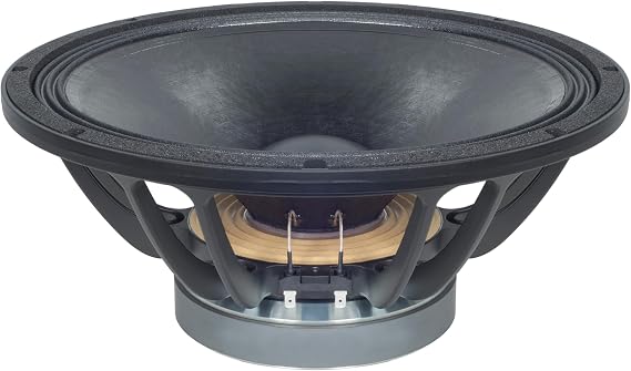 B&C Speakers 15FW88 15-inch Ferrite Woofer Cone WP Waterproof Front Side 4 Ohm Audio Speaker 3.5 in. Ventilated Voice Coil Gap 700 Wrms 1400 Watt Peak