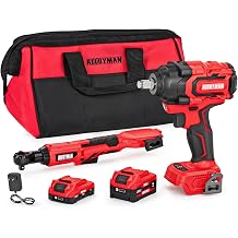 Alloyman ratchet wrench&impact wrench combo set