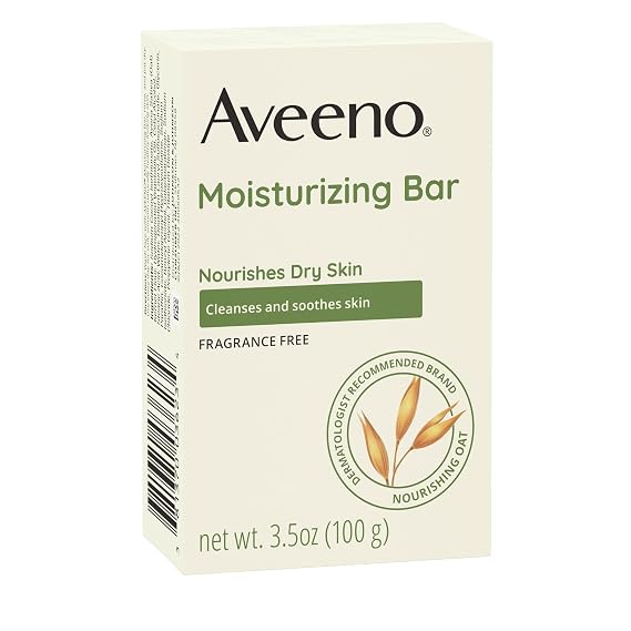 Aveeno Gentle Moisturizing Face Cleansing Bar, Fragrance-Free, 3.5 oz