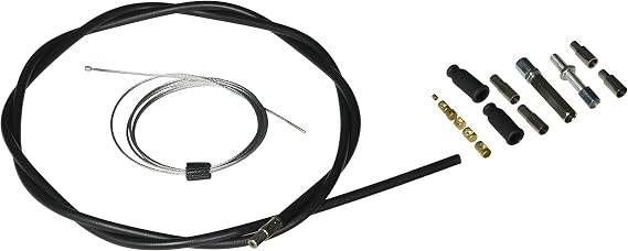 Venhill U01-4-100-BK Universal Motorcycle Throttle Cable Kit - 6mm OD
