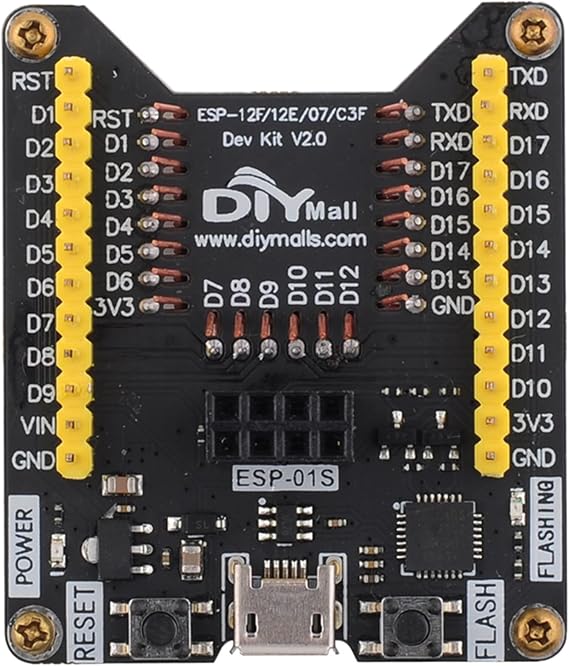 ESP8266 Burning Fixture Development Board Micro USB Port Onboard CP2102 Chip Support ESP-01S ESP-07 ESP-07S ESP-12E ESP-12F ESP-12S ESP-C2 Easy Programer