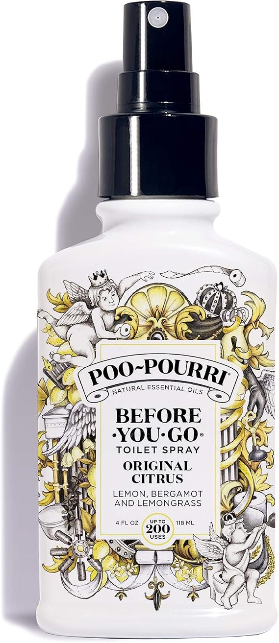 Poo-Pourri Before-You- go Toilet Spray, 4 Fl Oz, Original Citrus Scent