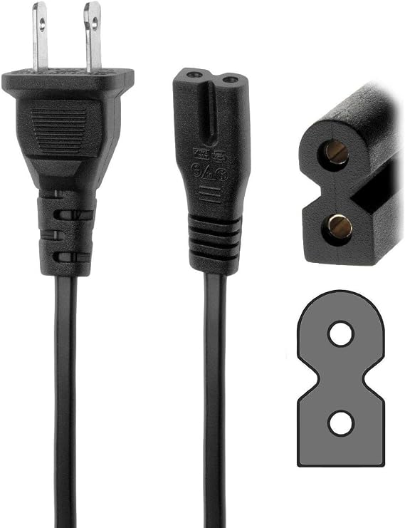 BestCH AC Power Cord Cable for Sony Portable 1-558-834-11 155883411 1-574-085-11 157408511 1-574-085-21 157408521 1-575-706-00 157570600 CD/MP3 Player AM/FM Cassette Radio Boombox
