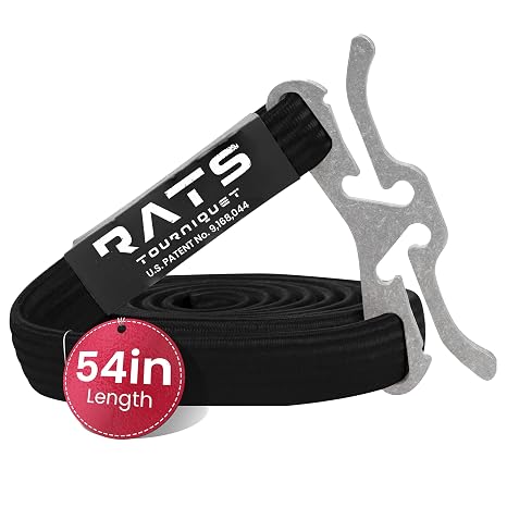 My Medic - RATS Tourniquet System, Quick-Apply Emergency Tourniquet, First Aid, Survival Gear, Compact & Versatile Hemorrhage Control Medical Tool - Black
