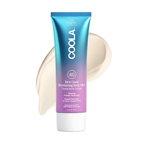 COOLA Dew Good Face Serum & Body Glow Lotion, SPF 30 & SPF 40, 2 Pack