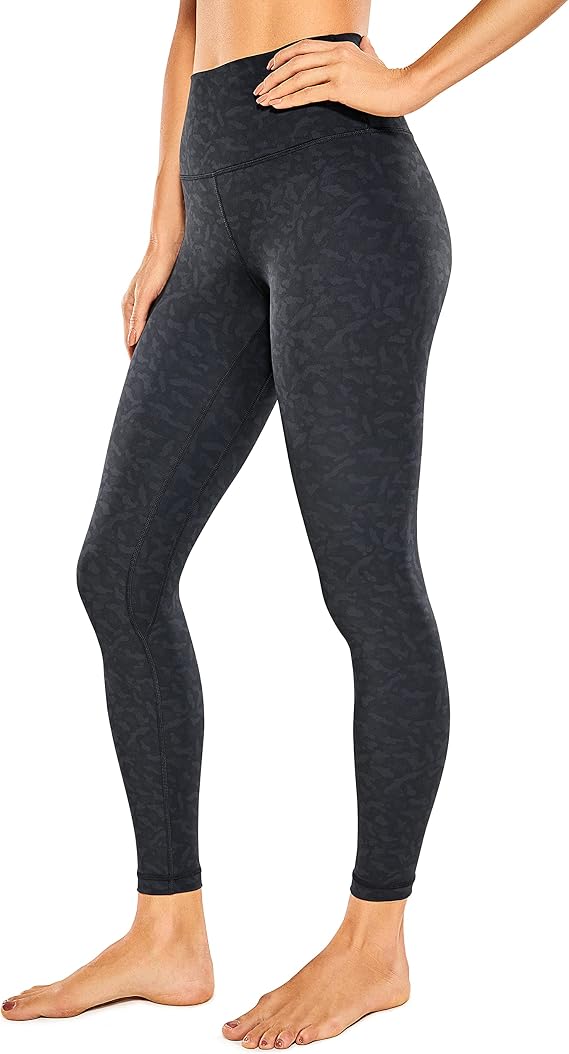 CRZ YOGA Women Naked Feeling Yoga Pants 25 Inches - 7/8 High Waisted Workout Leggings