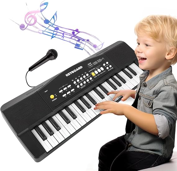 37 Keys Kid Toddler Toy Piano Keyboard Electric Pianos with Microphone