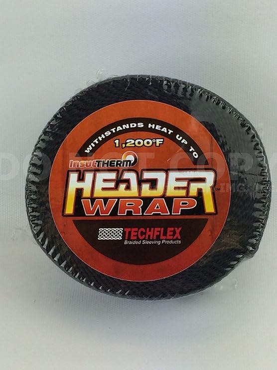 Techflex HFN2.00BK25 - TEXTURIZED FIBERGLASS HEADER WRAP 2" X 1/16 BLACK 25'
