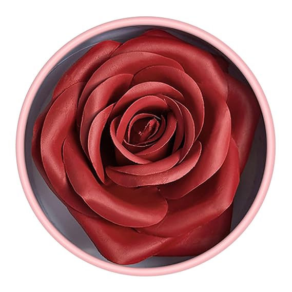 Blusher 3D Rose Face Powder Lightweight Long-lasting Blusher Cheek Makeup for Women High Glossy Finish (01)