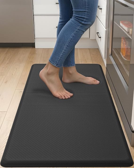 DEXI Anti Fatigue Kitchen Floor Mat Cushioned Standing Runner 39x20, Black