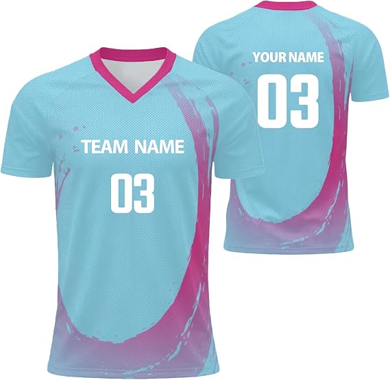 Personalised Football Shirt with Name Number, Custom Football Kit for Men Women Boys, Design Your Own Soccer Jersey, Classic Football Training Top, Breathable Team Club Uniform Gift for Sports Events