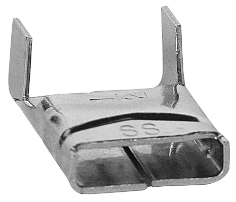 BAND-IT Valuclips C15489, 200/300 Stainless Steel, 1/2" Wide (100 per Box)