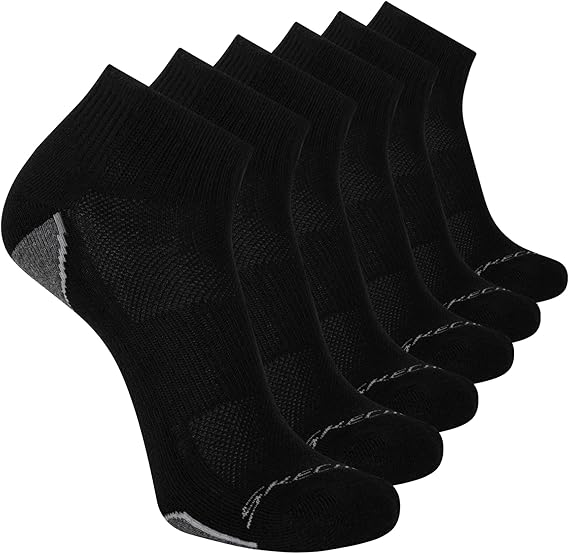 Skechers Men's 6 Pack Quarter Crew Socks