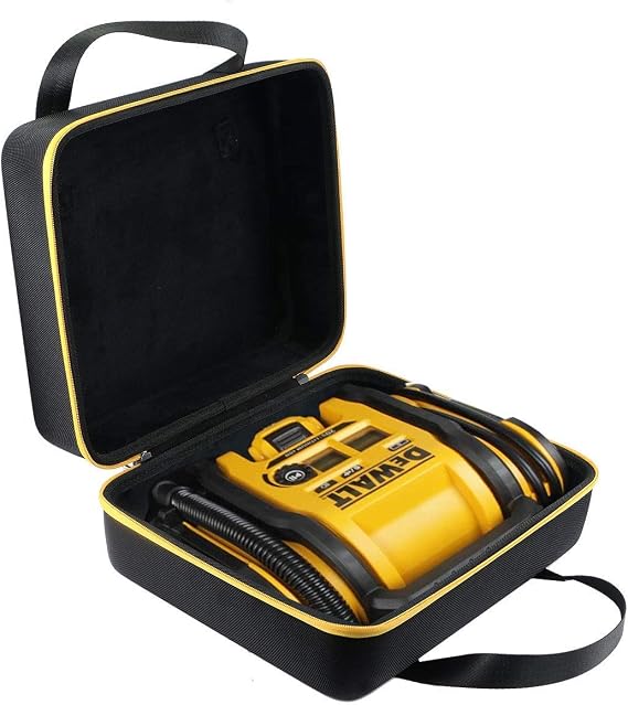 khanka Case for DEWALT Tire Inflator Portable Air Compressor 20V MAX (DCC020IB),Hard Storage Holder Organizer Compatible with dewalt Car Air Pump and Battery Pack Accessories (Case Only)