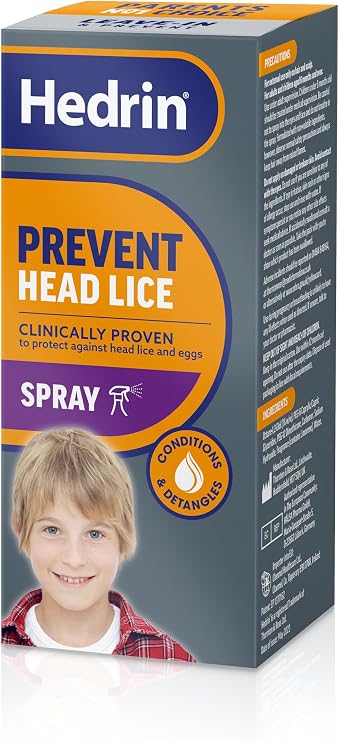 Hedrin Prevent Headlice 200ml Spray - Nit Protection Treatment, Detangles and Conditions, Clincally Tested Convenient Leave in Spray