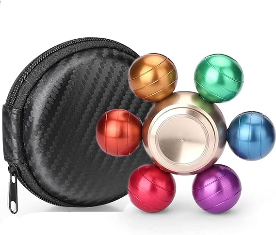 Rainbow Fidget Spinner Ball Metal Fidget Toy for Kids Adults, Finger Hand Spinner Spinning Top Focus Toy Fingertip Gyro for Stress Anxiety Relief Reducer, Birthday Gift for Boy Girl