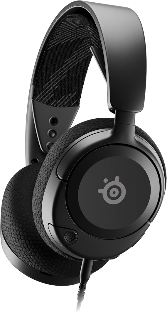 SteelSeries Arctis Nova 1 Multi-System Gaming Headset Hi-Fi Drivers 360 Spatial Audio Comfort Design Durable Ultra Lightweight Noise-Cancelling Mic PC, PS5/PS4, Switch, Xbox - Black