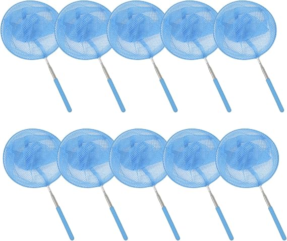 fishing net,net,bug catcher for kids,fishing nets for kids,butterfly net,telescopic fishing net,childrens fishing nets,bird catching net (blue)