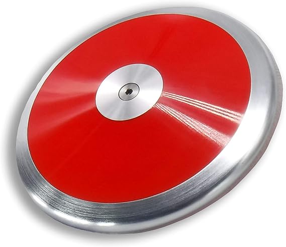 Tc Red Nova Mens Discus 1.6 Kg - 1.6 Kg Discus - Track & Field Discus 1.6 K - High School Boys Throwing Discus - 1.6K Discus - Superb Boys Discus 1.6 Kg For Intermediate/Advanced Throwers