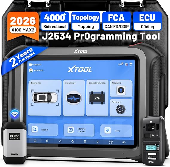 XTOOL X100 MAX2 ECU Programming/Coding Scan Tool, J2534 Reprogramming Tool