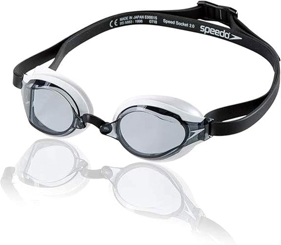 Speedo Swim Goggle Socket 2.0, White/Black, 1SZ