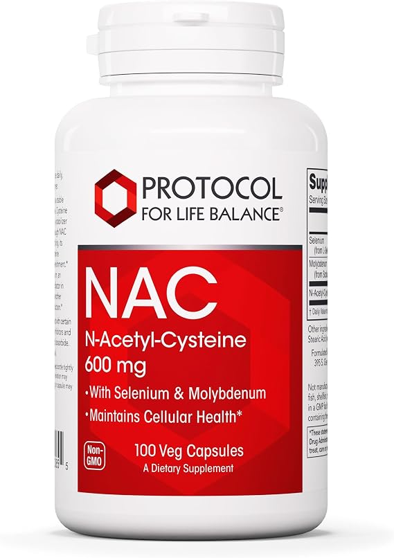 PROTOCOL FOR LIFE BALANCE NAC with Selenium, 100 Veg Caps