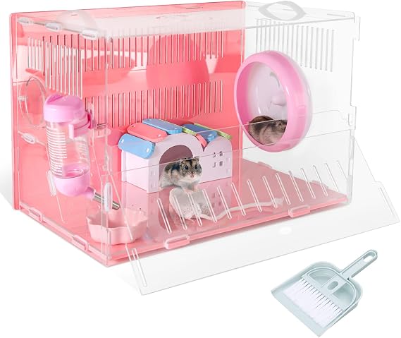 Hamster Cages and Habitats, Large Hamster Cages Suitable for Gerbils and Rat, Dwarf Hamster Cage Includes All Hamster Accessories