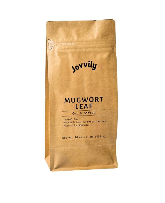 Jovvily Mugwort Leaf Cut & Sifted - 1 lb - Herbal Tea - No Additives