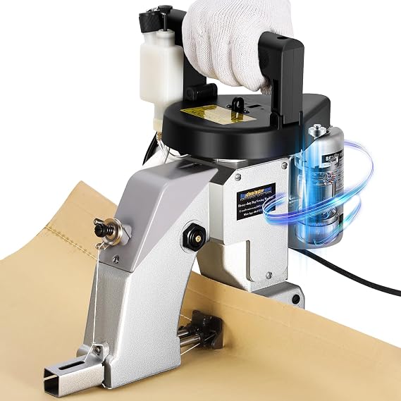 Heavy Duty Bag Sewing Machine Industrial Bag Sealer for Woven Polypropylene, Jute, Burlap, Paper, and Plastic Bags Bag Closer for Agriculture, Feed, Grain, Flour, Cement, Sand, Fertilizer