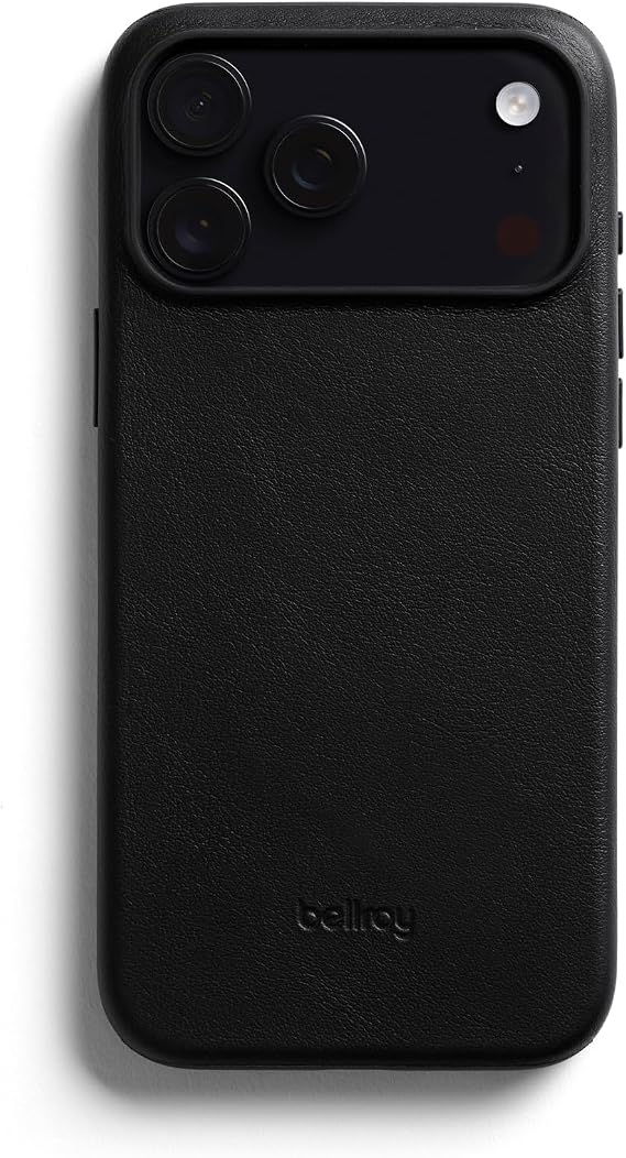 Bellroy Phone Case for iPhone 17 Pro Max (Leather Phone case) - Black