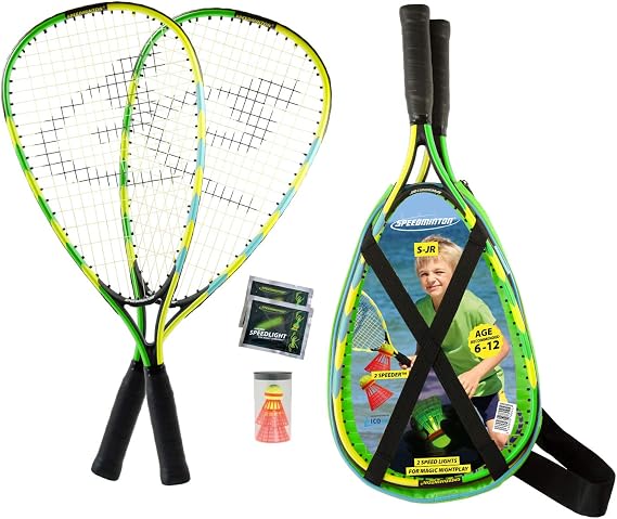 Speedminton® Junior Set - Original Speed Badminton/Crossminton Kids Set Including 2 Fun Speeder® Bag