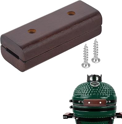 4 Handle Block Replacement with Screws for Big Green Egg MediumSmall, Grill Handle Replacement Parts Compatible with BGE for BBQ