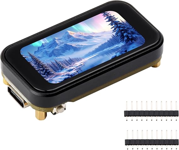 ESP32-S3 1.47inch Touch Display Development Board, 172x320 Resolution IPS LCD, 262K Display Color, Support 2.4GHz W-F-i/BLE 5, 240MHz LX7 Dual-Core Processor, Type-C, Suitable for AIoT Applications