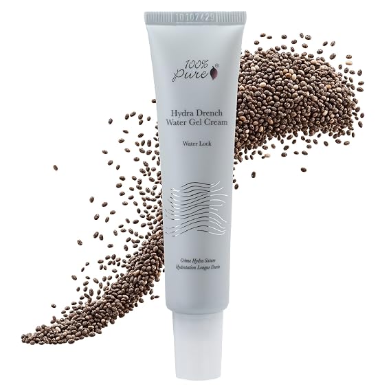 100% PURE Hydra Drench Water Gel, Hydrating Face Cream 1.4 fl oz