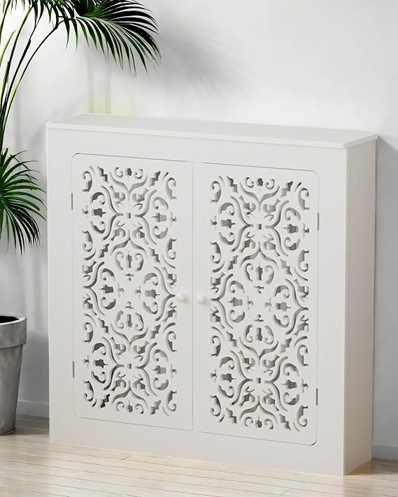 Radiator Covers For Home, Modern Design Radiator Cover Heating Cabinet Shelf Bathroom Floor Cabinet Steam Radiator, Wooden Radiator Heating Cover Living Room Home Decorative Cabinet(32"Lx8"Wx28"H)