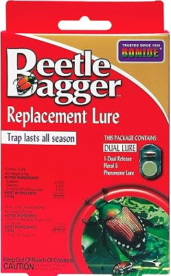 Bonide Beetle Bagger Japanese Beetle Trap Replacement Lures, Long Lasting Dual Floral & Pheromone Lures