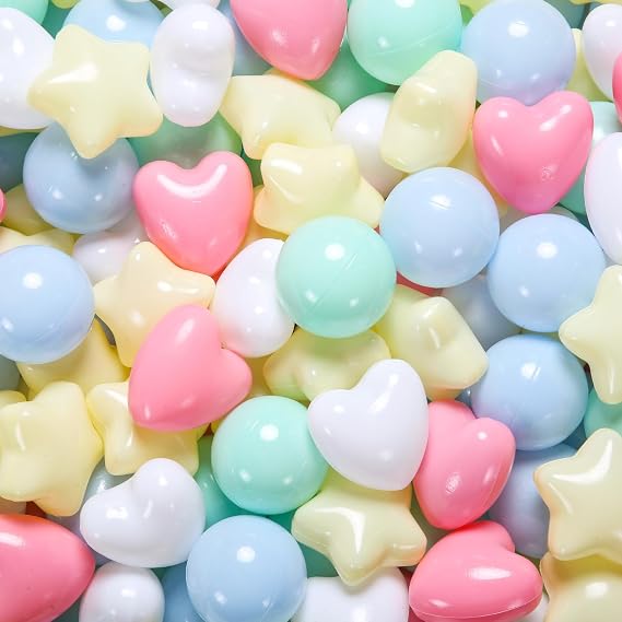 Ball Pit Balls 100 200 500 Plastic Balls for Toddlers Phthalate Free BPA Free Non-Toxic Crush Proof Balls Play Toys Pool Balls for Kids Ball Pit/Kiddie Pool/Playpen