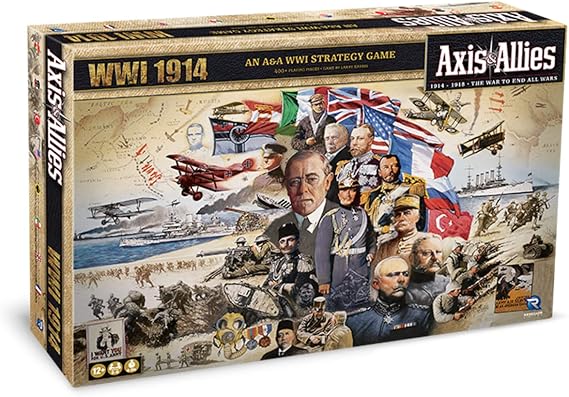 Renegade Game Studios | Axis & Allies: WWI 1914 | Board Game | Ages 12 Plus | 2-8 Players | 240-360 Minutes Playing Time
