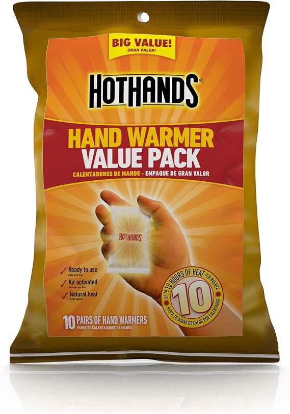 HotHands Hand Warmers Value Pack, 10 Pairs - America's Favorite Warmer