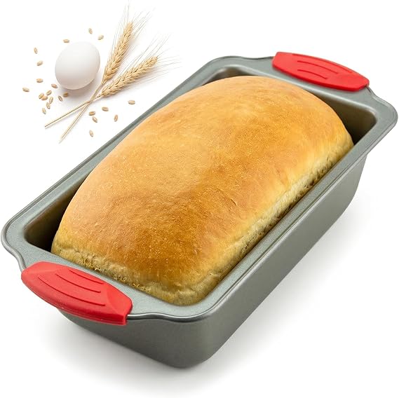 MallArt® Profesyonel Baton Ekmek ve Kek Kalıbı - Yapışmaz Karbon Çelik Granit Kaplama Fırın Kabı, Isıya Dayanıklı Dikdörtgen Somun ve Kek Kalıbı