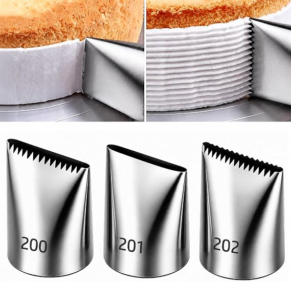 Suuker Extra Large Basketweave Piping Tips, Seamless