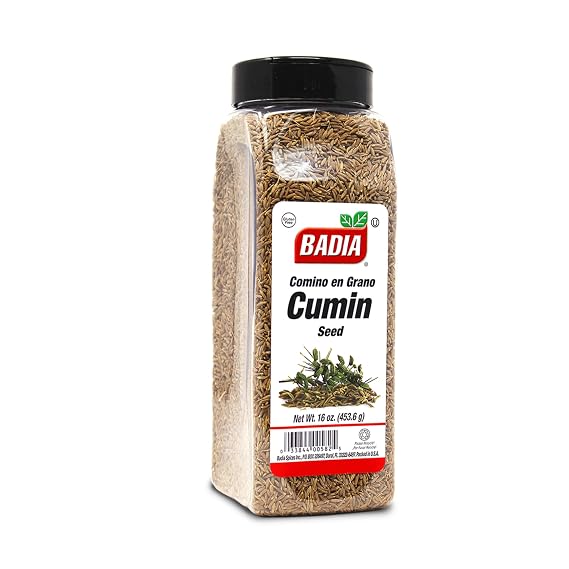 Badia Cumin Seeds, 16 oz - Whole Comino Seeds for Cooking & Seasoning