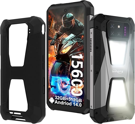 Tank 3s 5G Rugged Smartphone, Android 14 Waterproof Rugged Phone with Projector, 32GB+512GB, 6.79 Unlocked Cell Phones Compatible with T-Mobile/Verizon, 1TB Expand/66W Fast Charging/GPS/OTG