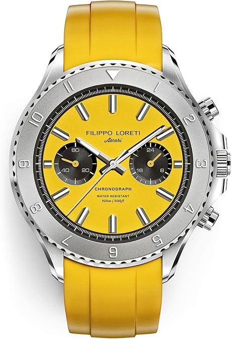 FILIPPO LORETI | Lapmaster - Men's Racing Watch, 100M, Watch for Men - 42mm Stainless Steel Case - Gift